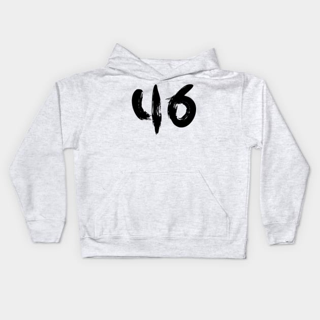 Number 46 Kids Hoodie by Erena Samohai